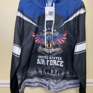 Gearvet Hoodie Size XXL U.S. Airforce Veteran Sweatshirt Long Sleeve new